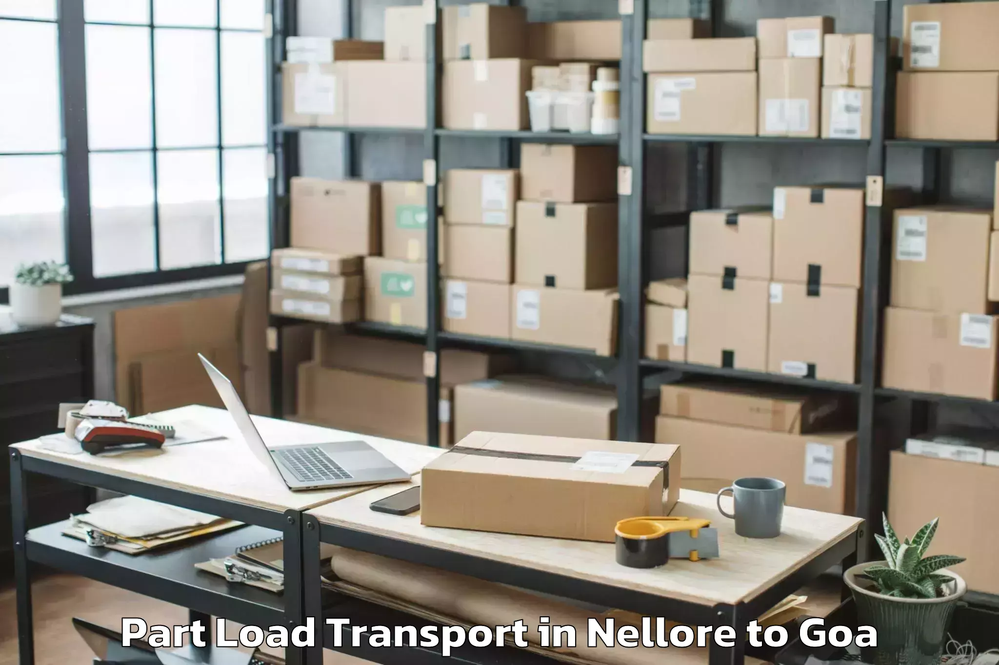 Affordable Nellore to Queula Part Load Transport